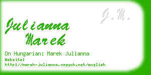 julianna marek business card